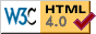 Icon: HTML 4.0 validiert (W3C)